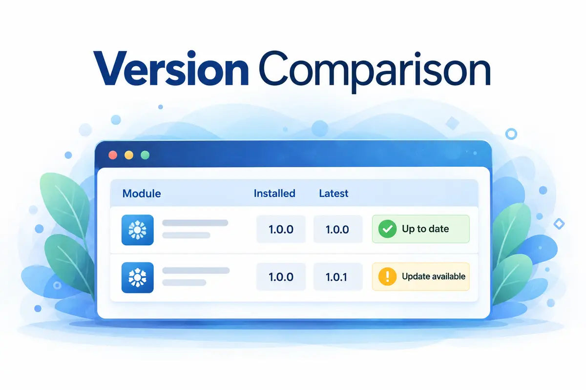Installed vs latest versions